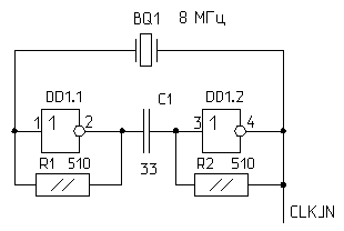 Тактовый генератор для Т34ВГ1