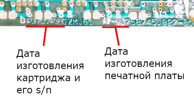 Расшифровка серийного номера плат приставки Эльф и картриджей