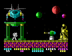 Скриншот игры «Exolon» для приставки Эльф