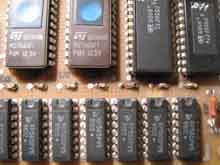 Плата компьютера &laquo;Байт&raquo; с SMD-конденсаторами