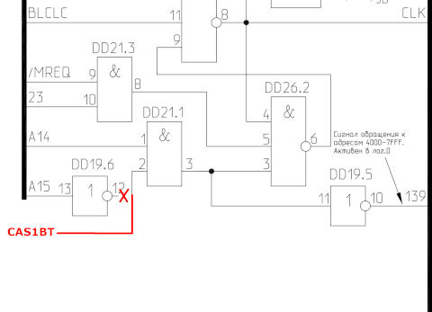 Доработка компьютера &laquo;Байт&raquo; для расширения ОЗУ до 128К