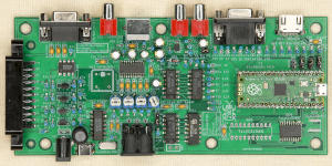Печатная плата видеоадаптера v2.0 в сборе