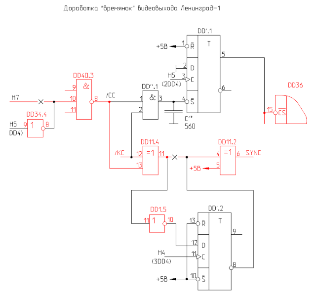 Доработка времянок видеовыхода Ленинград-1