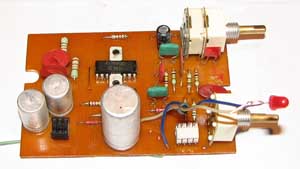 Плата выходного усилителя магнитофона Беларусь М-322С (радиатор с К174УН20 на время съёмки снят)