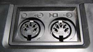 Разъёмы линейного выхода и входа